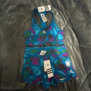 Adidas Women’s Workout Shorts Set: Bra and Shorts